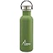 Laken Botella de Acero Inoxidable con Tapón de Rosca Acero y Bamboo y Boca Ancha 750ml, Verde Oliva