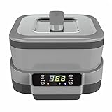 【Nettoyage à ultrasons chronométré】 Machine de nettoyage de bijoux à ultrasons numérique avec technologie de nettoyage à ultrasons chronométré, 5 fois au choix (90s/180s/280s/380s/480s), vous pouvez définir le temps de nettoyage correspondant pour différents produits, ce qui est pratique pour une précision contrôler . Lorsque le temps est écoulé, la machine de nettoyage à ultrasons s'arrête automatiquement de fonctionner.