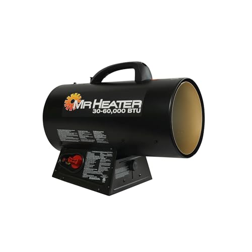 Mr. Heater MH60QFAV 60,000 BTU Portable Propane Forced Air Heater (Renewed)