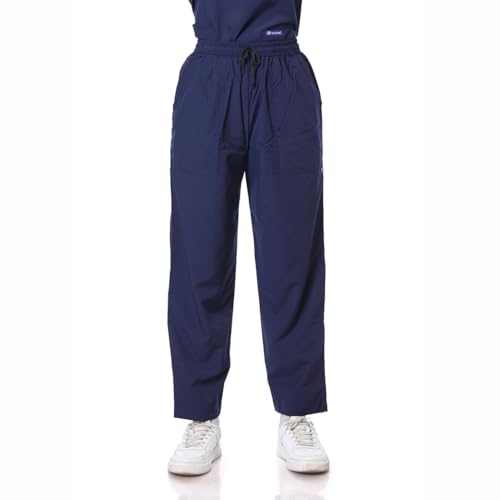 Image of Women's 5-Pocket Scrub Suit | Set of Top & Pant | Half Sleeves | Mandarin Collar | Breathable Polyviscose Fabric | Comfortable | Durable | Uniform for Doctors Nurse & Dentist NB M