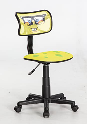 Image of Nickelodeon Spongebob Squarepants Adjustable Swivel Mesh Rolling Desk Chair, for Kids, Teens and Adults