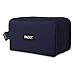 PackIt Freezable Dual Compartment Snack Box, Midnight Navy, Insulated and Freezable with ECOFREEZE Technology Buckle Handle, Zip Closure, Reusable, Collapsible Designed for Perishables and Dry Snacks