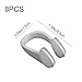 HZONGMINGZT 8 Pieces Silicone Waterproof Swimming Nose Clips Reusable Swimming Nose Plug for Adults Water Sports Pool (4 Colors)