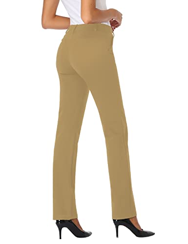 Tapata Women's Stretchy Straight Leg Dress Pants with Pockets Petite/28'' Regular/30'' Long/32'' Tall/34'' for Work Business2