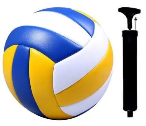 Polyurethane Volleyball Official Size 5 Waterproof Soft Sand Volley Balls For Beginners Adults Men Women Indoor Outdoor Pool Beach Gym Game Training Competition Play Gift (1 Pack),Multicolor