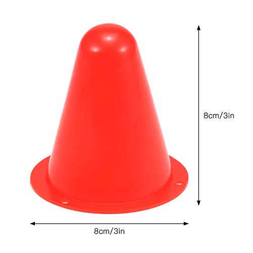 DECDEAL Pacote de 25/50 mini cones de marcador de agilidade esportiva para crianças treinamento de f