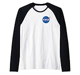 NASA Shirt, Meatball Logo Abzeichen Trendiges Grafik T-Shirt Raglan