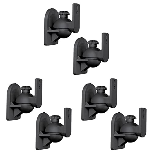 Support mural haut-parleur rotatif cube noir pour fixation enceinte satellite