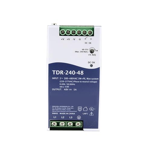 Alimentation triphasée industrielle mince PFC active TDR-240