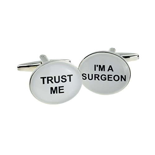Mancuernas para Hombre Trust Me I Am A Surgeon Oval miniatura 1