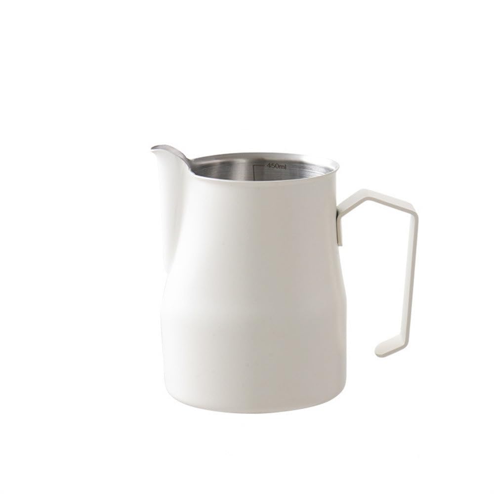 Milk Frothing Cup Stainless Steel Thickened Flower Cup Milk Froth Mug 350/500ml(Colour 4,350ml)