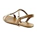 Naturalizer Womens Teach Chain-link Detail Flat Sandal Saddle Tan Leather 5 M