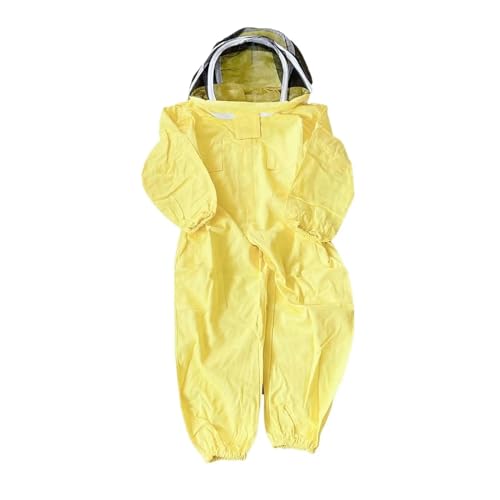 Traje de apicultor completo de color amarillo para protección cómoda anti abejas
