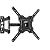 Full Motion TV Wall Mount, TV Monitor Wall Mount Swivel Tilt Extension for 4K 19-55'' LED LCD TVs Flat Curved Screen TVs/Monitors Strain-Free Viewing Pleasure (VESA 400x400mm, 66lbs)