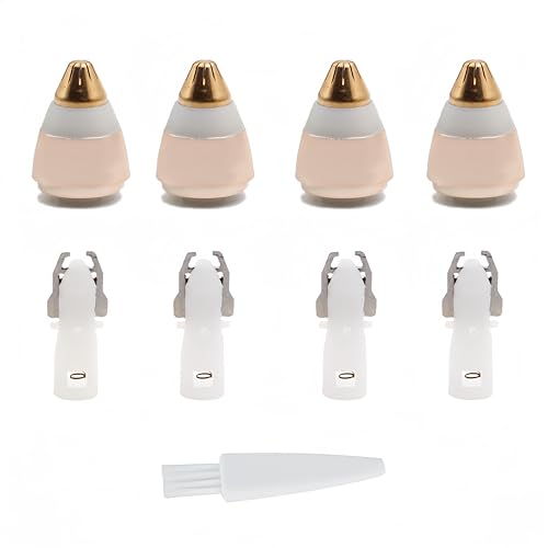 Eyebrow Hair Remover replacement heads for Finishing Touch Flawless Brows Eyebrow Hair Remover,Painless Blades with Cleaning Brush - As Seen on TV (flawless eyebrow replacement heads, 4 pack)