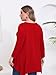 BELAROI Plus Size Tops for Women Fall Tunic Tops to Wear with Leggings 3/4 Sleeve Casual Swing Loose T Shirts Blouse(1X, Red)