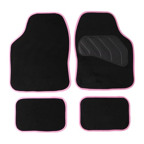 Sakura SS5468 Alfombrillas para Coche, Rosa, Pastel, Set de 4