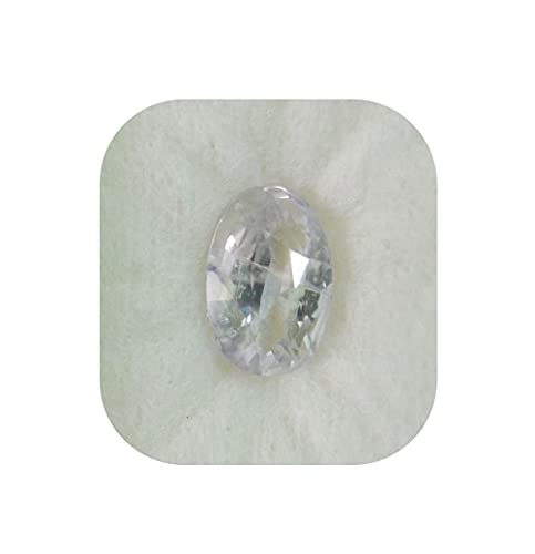 7.25 Ratti / 6.00 Crt Natural White Sapphire Stone I Certified Safed Pukhraj Birthstone I Precious Loose Gemstone by Lab Certified (WS0536)-image-16
