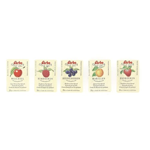 D’Arbo Fruchtaufstrich 100 Portionen - Mix Sortiment, 1er Pack (1 x 2.5 kg)