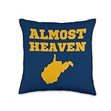 Almost Heaven West Virginia Throw Pillow
