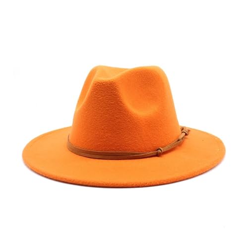 Lanshui Accessori, Fedora Lana Morbido Feltro Cappello, Giallo...