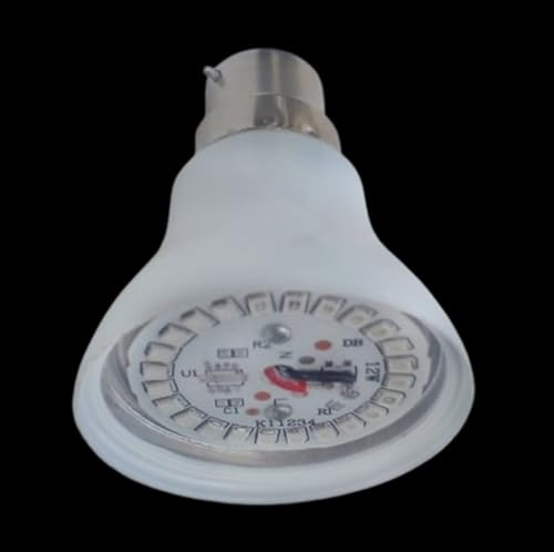 Image of TORPE-12W 24 LED Ultra Violet 395nm Light Bulb B22 with clear pc cover. 90 day's piece to piece replacement guarantee (UV-24)