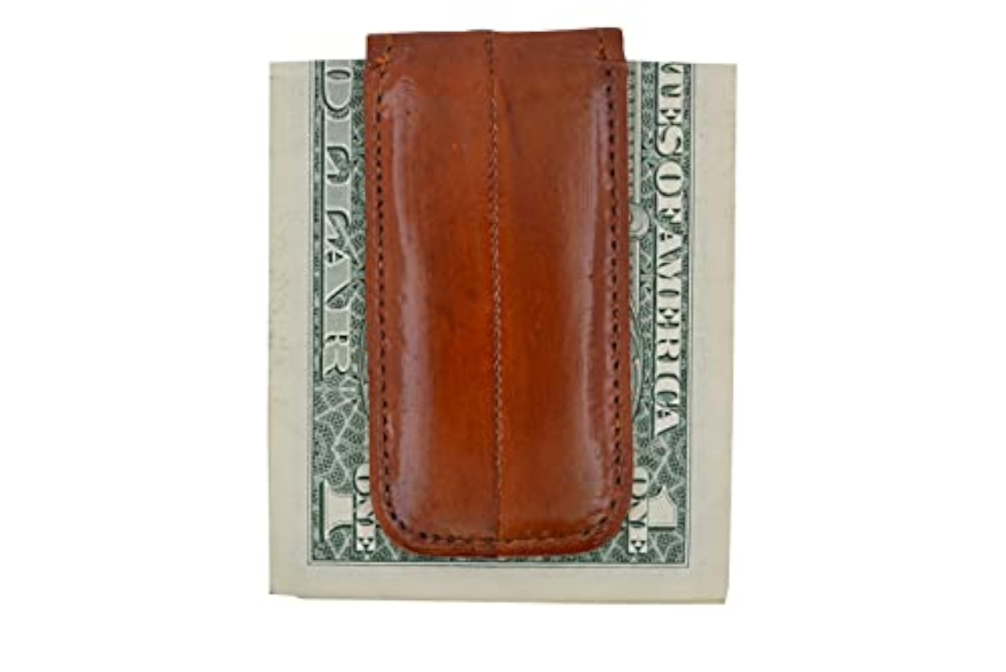 Eel Skin Leather Magnetic Money Clip, Elegant Accessory