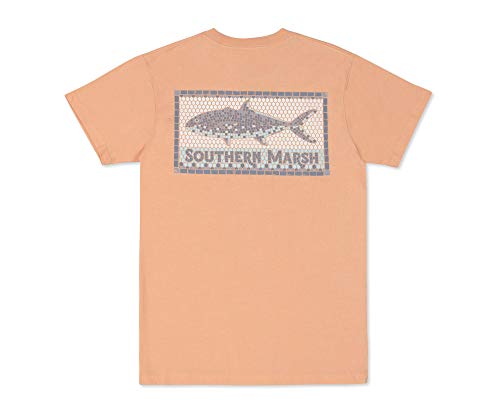 Southern Marsh Men's Tile Fish T-Shirt – Short Sleeve Casual Graphic Tee