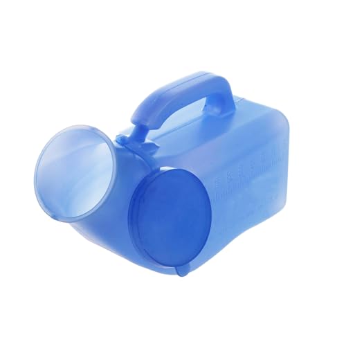 Urinoir pour les hommes, mâle bouteille de pipi d'urinoir portable à la maison Potty épaisse firme bouteille d'urine avec couvercle pour hommes 1L