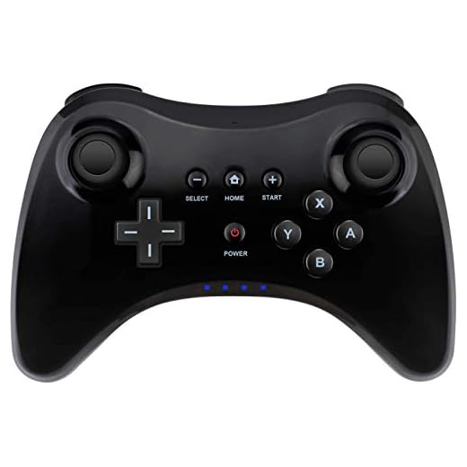 Wireless Controller Gamepad for Nintendo Wii U Bluetooth Game Controller Joystick Gamepad (Black)