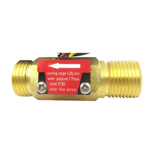 Medidor de flujo de agua para automatizar calentadores, sensor de latón 1/2 e interruptor B3