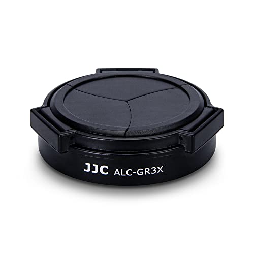 JJC Auto Open and Close Lens Cap Cover for Ricoh GR IIIx GR IIIx HDF GR3x GR3x HDF Digital Camera, Dustproof and Anti-Scratch Lens Protector No Need to Remove