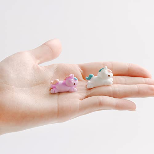 Aydinids 25 Pcs Micro Unicorn Miniature Unicorn Figurines Rainbow Unicorn For Fairy Garden Diy Terrarium Crafts Cake Topper Home Ornament Accessories #TOP5