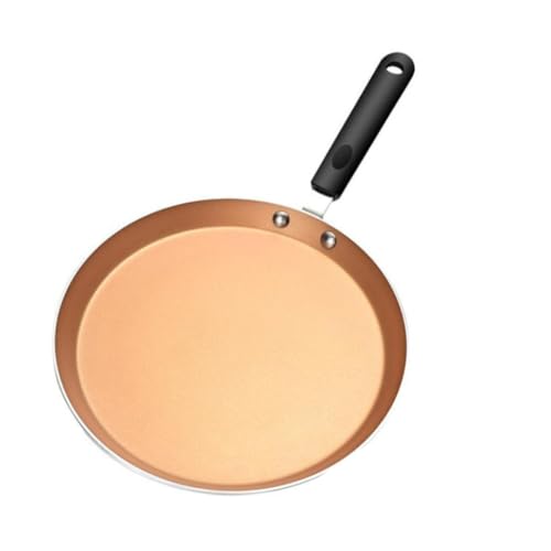 Ipetboom 1 Pieza Sartén Antiadherente de Aluminio Mango para Tortillas Pancakes y Steak Utensilio de Cocina para Hogar y Barbacoa Uso Cocina Vitrocerámica