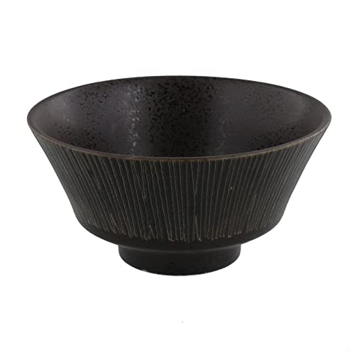 EAST table(イーストテーブル) お茶碗 11.2cm Rim wire 黒 日本製 飯椀 和食器 食洗機対応 レンジ対応 111-005-02のサムネイル