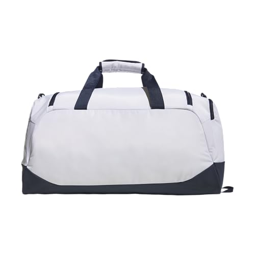 Image of adidas Defender 5 Duffel Bag for Sports, Gym and Travel, White /Night Indigo /Pure Ruby Red, OSFA