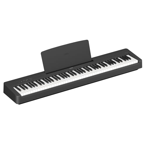 Image of Yamaha P-145BT Digital Piano - 88 Keys, Black, Built-in Bluetooth Audio Function, Compact & Lightweight Design, Realistic Touch & Sound for Practice & Performance