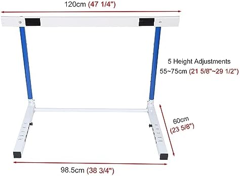 Height Adjustable Hurdles for Track & Field - Sport Speed Training Equipment for All Ages, Perfect for Obstacle Courses, Drills & Jumping Exercises