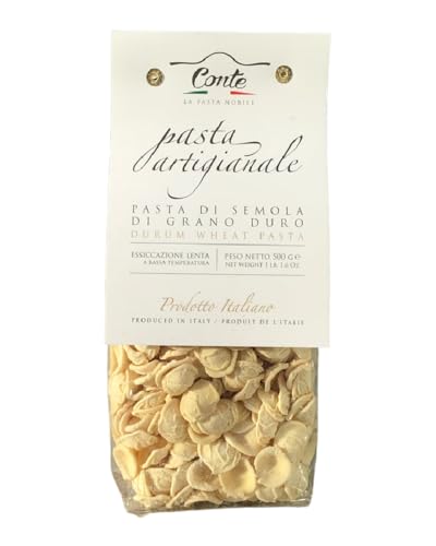 Conte Italian Imported Orecchiette Pasta - Artisanal Durum Wheat ...