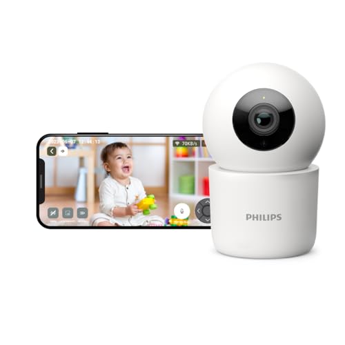 PHILIPS 3MP Wi-Fi Indoor 360 Degree Security Camera | CCTV for Ho...