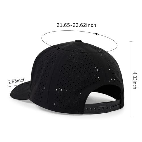 Image of Quick Dry Baseball Cap Curved Brim Mesh Snapback Hat for Men Women