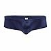 iEFiEL Mens Shiny Cap Cover Bulge Pouch Low Rise Mini Bikini Briefs Lingerie Underwear Dark Navy XL