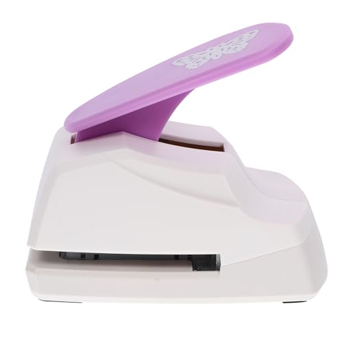 NUOBESTY Stainless Steel Plastic Embossing Machine DIY Paper Punch for Boys and Girls Adults Craft Art Puncher Butterfly Shape Hole Puncher for Paper Crafts Random