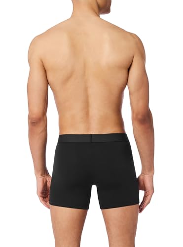 Levi's Men's 5-Pack Solid Basic Boxer Brief, Black Combo, Medium - image 4