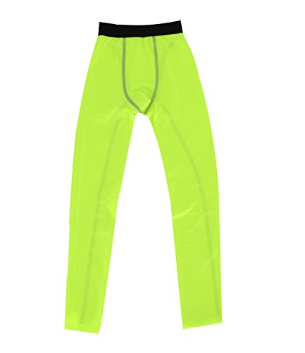 Calças de compressão de futebol para meninos jovens Leggings esportivas de corrida com elástico para