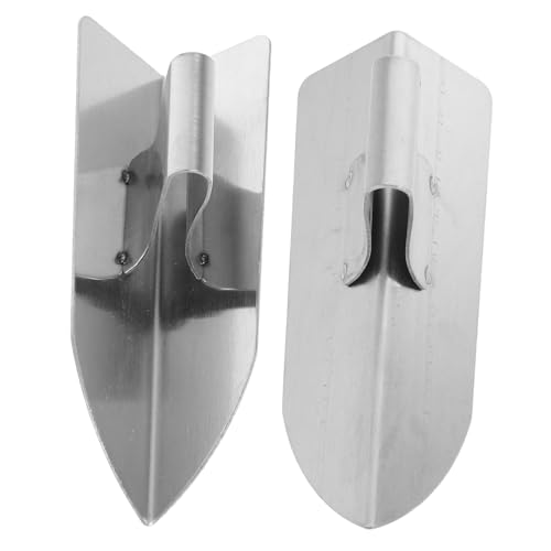 jojofuny 2 piezas Herramienta de Acero Inoxidable para Esquinas Interiores y Exteriores Paleta para Enlucido y Acabado de Ángulos para Construcción y Renovación