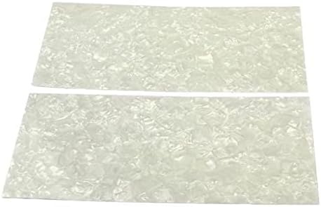 2x2 Pieces DIY White Pearl Guitar Material Purfling Sheet Head Veneer Shell