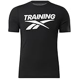 Reebok Herren GS Training Vector Tee T-Shirt, Schwarz, L