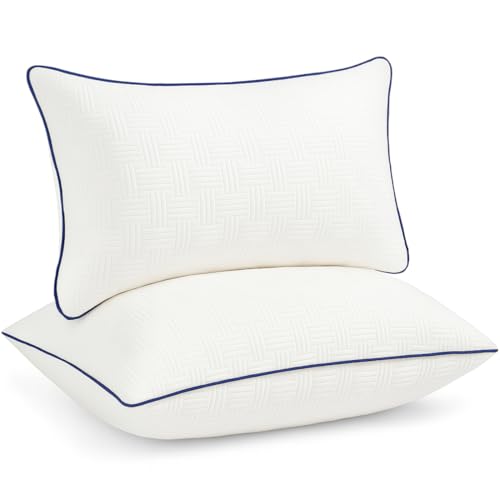 Oubonun 12x22 Pillow Inserts Set of 2- Rectangle Decorative Throw Pillows for Sofa Couch Bed Living Room Beige 100% Polyester Filling 12 x 24 Inch Lumbar Pillows