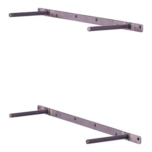 Dakoda Love Floating Shelves | Rugged Distressed | Southern Yellow Pine | Premium Craftsman Quality | Easy Hidden Bracket Wall Mount | Set Of 2 (Bourbon, 24" L X 8" D) #TOP4